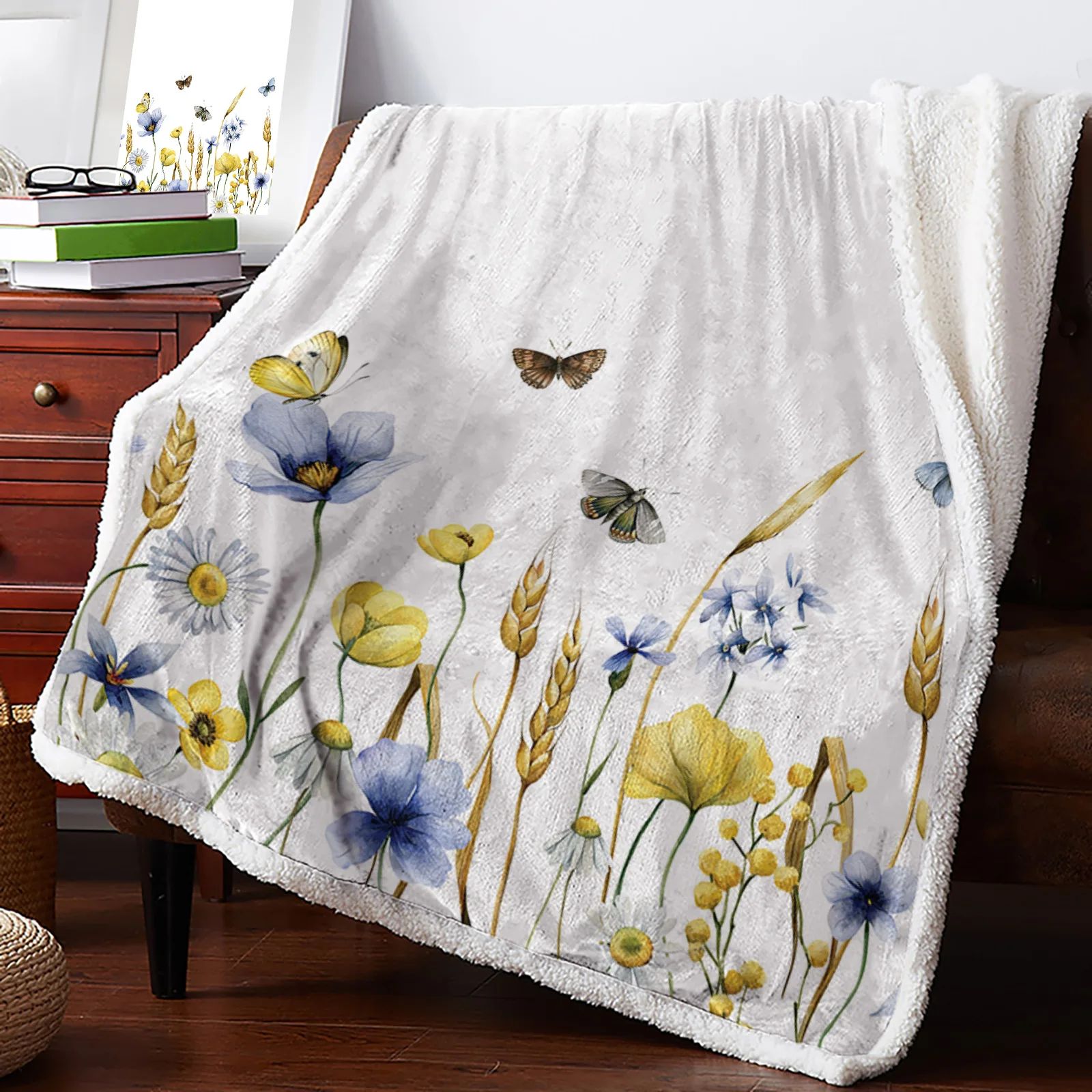Flower Butterfly Wheat Ear Blankets Winter Warm Cashmere Blanket Office Sofa Soft Throw Blanket Kids Bed Bedspread
Flower Butterfly Wheat Ear Blankets Winter Warm Cashmere Blanket Office Sofa Soft Throw Blanket Kids Bed Bedspread