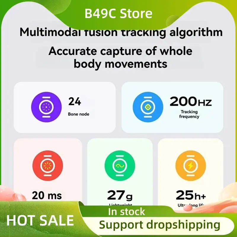 B49C Motion Tracker 2.0 With AI Low Latency Light, Full Body Somatosensory Tracking Strap For PICO 4 Ultra/PICO
B49C Motion Tracker 2.0 With AI Low Latency Light, Full Body Somatosensory Tracking Strap For PICO 4 Ultra/PICO
