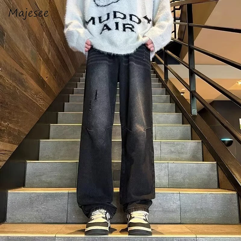 Jeans Men Gradient Color Streetwear Straight Trousers Casual Cozy Hole Autumn Handsome Vintage Washed European Style Simple Soft
Jeans Men Gradient Color Streetwear Straight Trousers Casual Cozy Hole Autumn Handsome Vintage Washed European Style Simple Soft