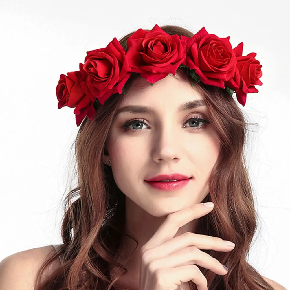 Fleece Rose Hairband Splendid Texture Floral Hoop Flower Headband Bridal Headdress Elegant Charming
Fleece Rose Hairband Splendid Texture Floral Hoop Flower Headband Bridal Headdress Elegant Charming
