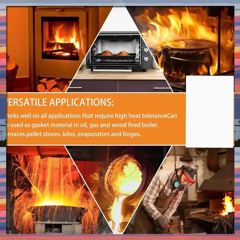 AFBC 12 Pcs High Temperature Gasket Paper Fiber Gasket Material For Pellet Stove, Wood Stove
AFBC 12 Pcs High Temperature Gasket Paper Fiber Gasket Material For Pellet Stove, Wood Stove