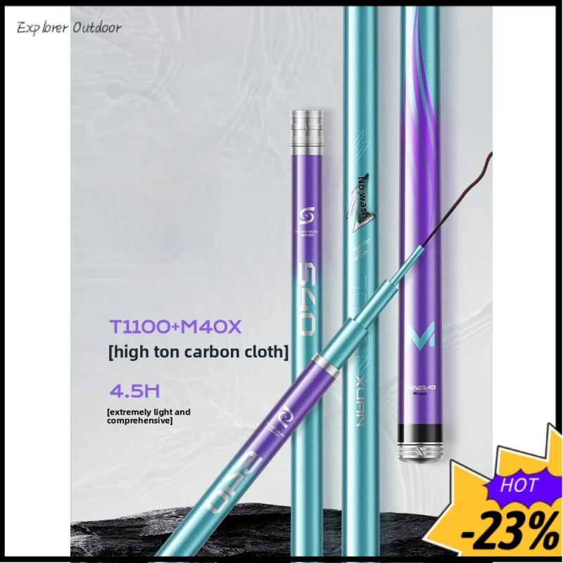 Ultra-Lightweight Carbon Fiber Fishing Rod - High Hardness & Multi-Purpose Design Freshwater Crucian Carp Angling Gear
Ultra-Lightweight Carbon Fiber Fishing Rod - High Hardness & Multi-Purpose Design Freshwater Crucian Carp Angling Gear
