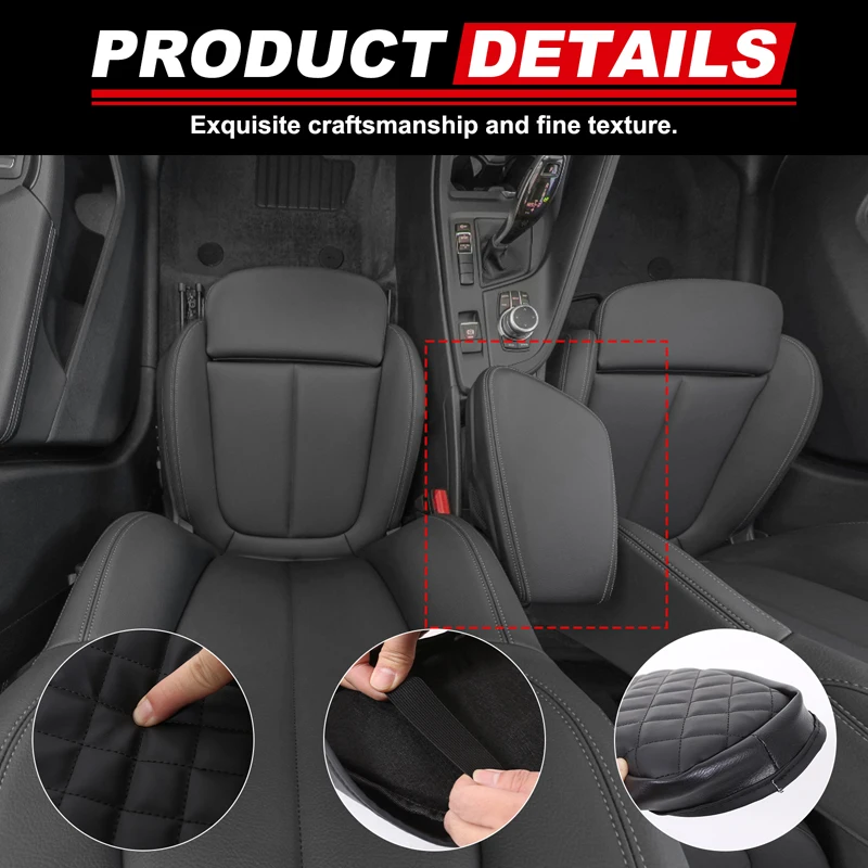 Чехол на подлокотник центральной консоли автомобиля, защитная подушка для подлокотника из искусственной кожи для BMW X1 F48 2016-2022, автомобильные аксессуары с левым рулем
Чехол на подлокотник центральной консоли автомобиля, защитная подушка для подлокотника из искусственной кожи для BMW X1 F48 2016-2022, автомобильные аксессуары с левым рулем