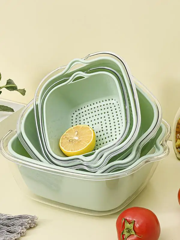 Double Layer Plastic Vegetable Waing Basin Draining Basket Six Piece Set Kitchen Home Use Fruit Waing Diwaer Se
Double Layer Plastic Vegetable Waing Basin Draining Basket Six Piece Set Kitchen Home Use Fruit Waing Diwaer Se