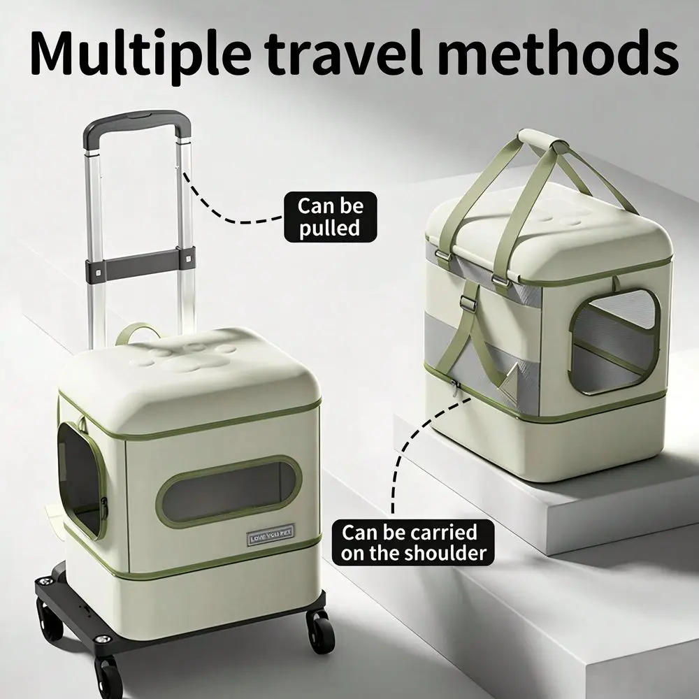 Pet Stroller And Backpack Carrier, Expandable Breathable Mesh Design For Cats And Dogs, Ideal For Hiking, Camping, Outdoor Acti
Pet Stroller And Backpack Carrier, Expandable Breathable Mesh Design For Cats And Dogs, Ideal For Hiking, Camping, Outdoor Acti
