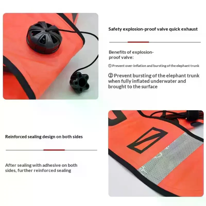 Diving SMB 1.2M 1.5M 1.8M Buoy Fluorescent Orange Visibility Safety Inflatable Scubas Diving SMB Surface Signal Marker Buoy
Diving SMB 1.2M 1.5M 1.8M Buoy Fluorescent Orange Visibility Safety Inflatable Scubas Diving SMB Surface Signal Marker Buoy