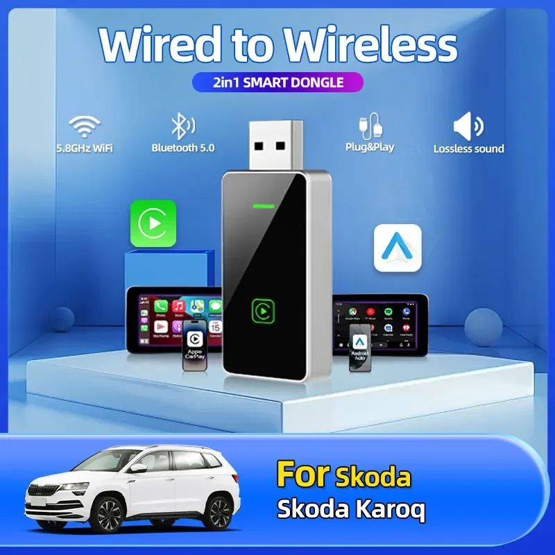 2025 Fashion New Car Styling 2in1 Wired To Wireless Car Play Adapter OEM Car Stereo With USB Plug And Play For Skoda Karoq
2025 Fashion New Car Styling 2in1 Wired To Wireless Car Play Adapter OEM Car Stereo With USB Plug And Play For Skoda Karoq