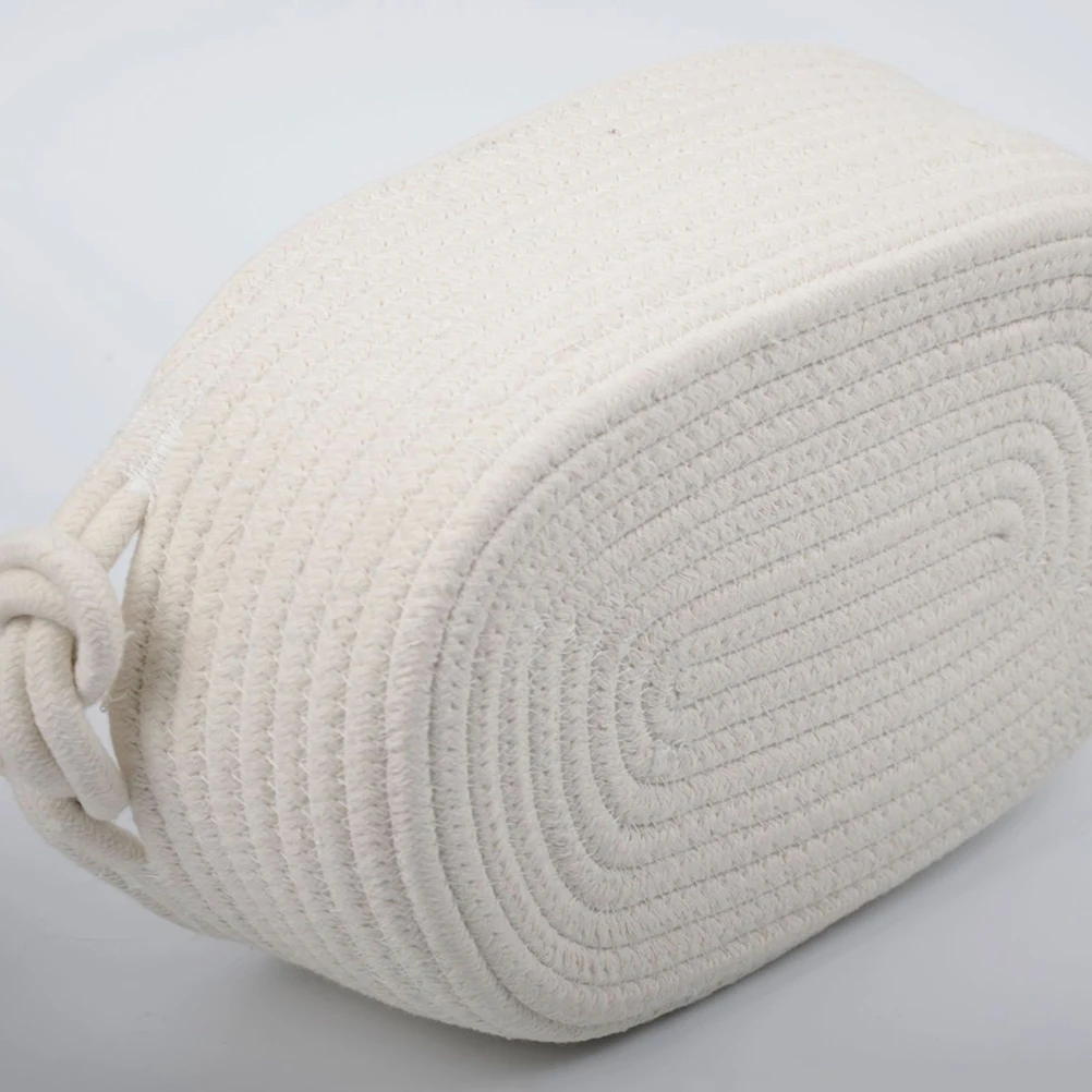 Cotton Rope Storage Basket Woven Blanket Nursery Organizer Diaper Keys Decorative Storage Bin for Bathroom Living Room 
Cotton Rope Storage Basket Woven Blanket Nursery Organizer Diaper Keys Decorative Storage Bin for Bathroom Living Room