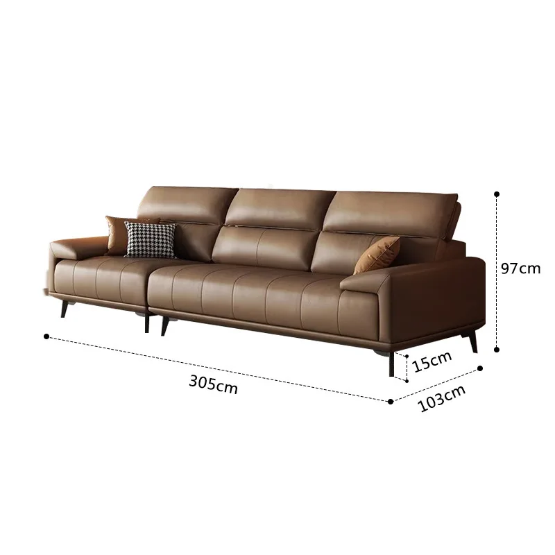 Italian minimalist piano key leather sofa three-person straight row living room high backrest brown first-layer cowhide sofa
Italian minimalist piano key leather sofa three-person straight row living room high backrest brown first-layer cowhide sofa