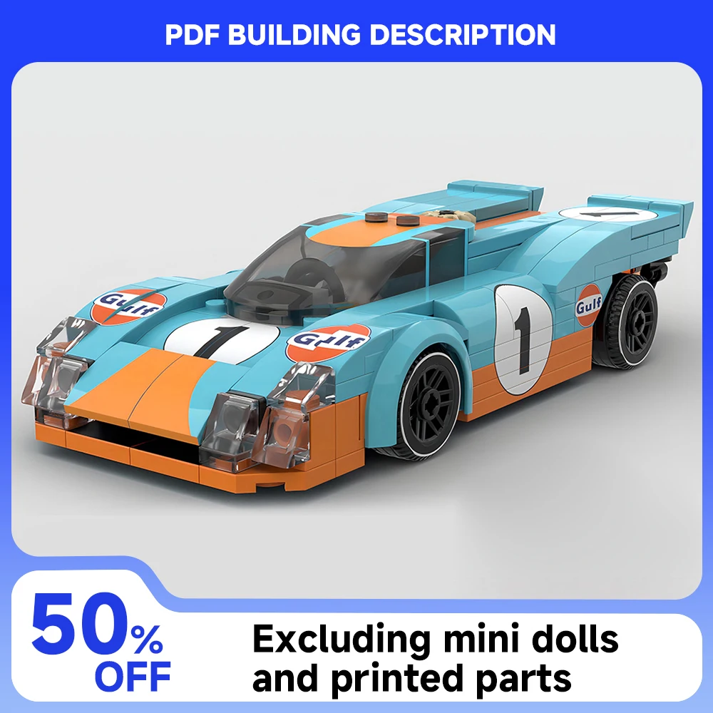 MOC Racing Series 1970 Le Mans 24-часовая скорость гоночного автомобиля на выносливость Модель строительных блоков детские игрушки новогодний подарок для мальчиков
MOC Racing Series 1970 Le Mans 24-часовая скорость гоночного автомобиля на выносливость Модель строительных блоков детские игрушки новогодний подарок для мальчиков