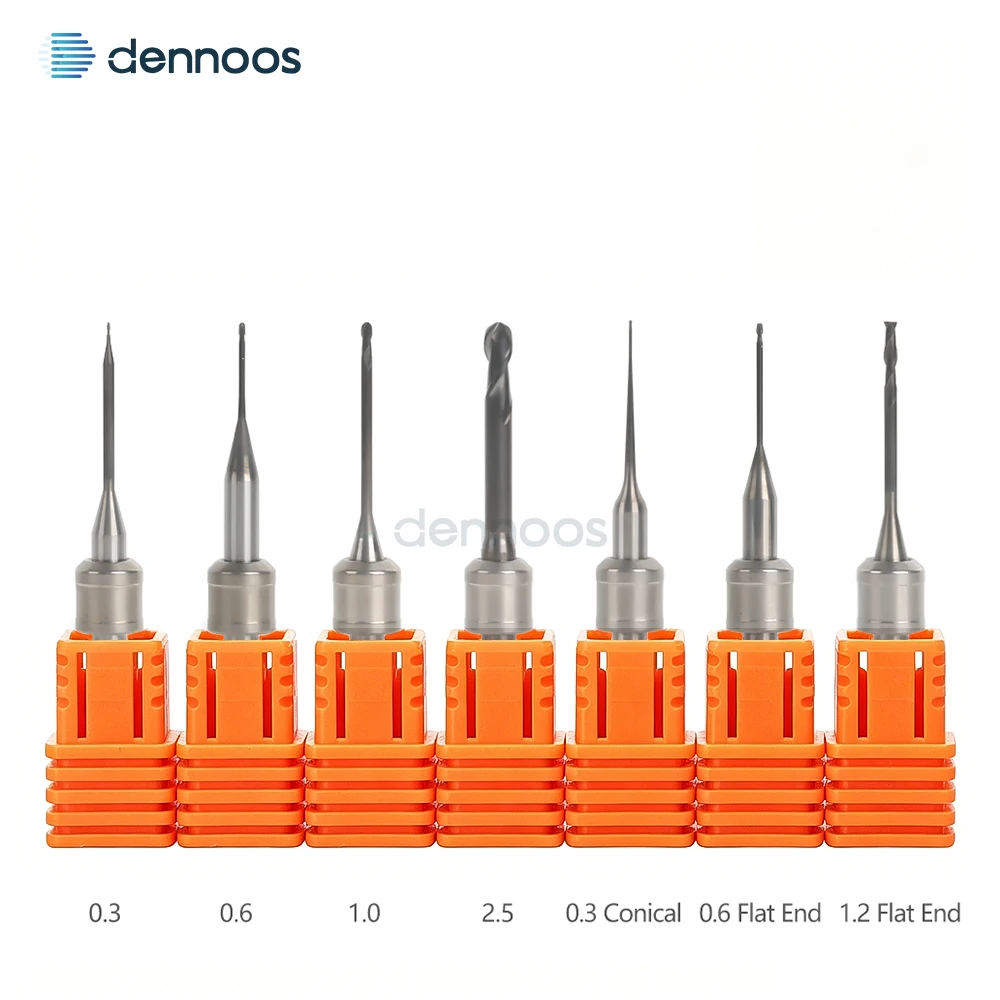Dennoos D3 Dental Amann Girrbach Zirconia DC Milling Burs Diamond Coated Drill Tools 0.3/0.6/1.0/2.5mm Head Diameter
Dennoos D3 Dental Amann Girrbach Zirconia DC Milling Burs Diamond Coated Drill Tools 0.3/0.6/1.0/2.5mm Head Diameter