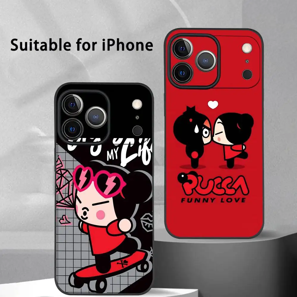 Kawaii P-Pucca Anime Phone Case For iPhone 17 16 15 14 13 12 11 Pro Max Plus Mini Black Frosted Soft Shell Funda
Kawaii P-Pucca Anime Phone Case For iPhone 17 16 15 14 13 12 11 Pro Max Plus Mini Black Frosted Soft Shell Funda