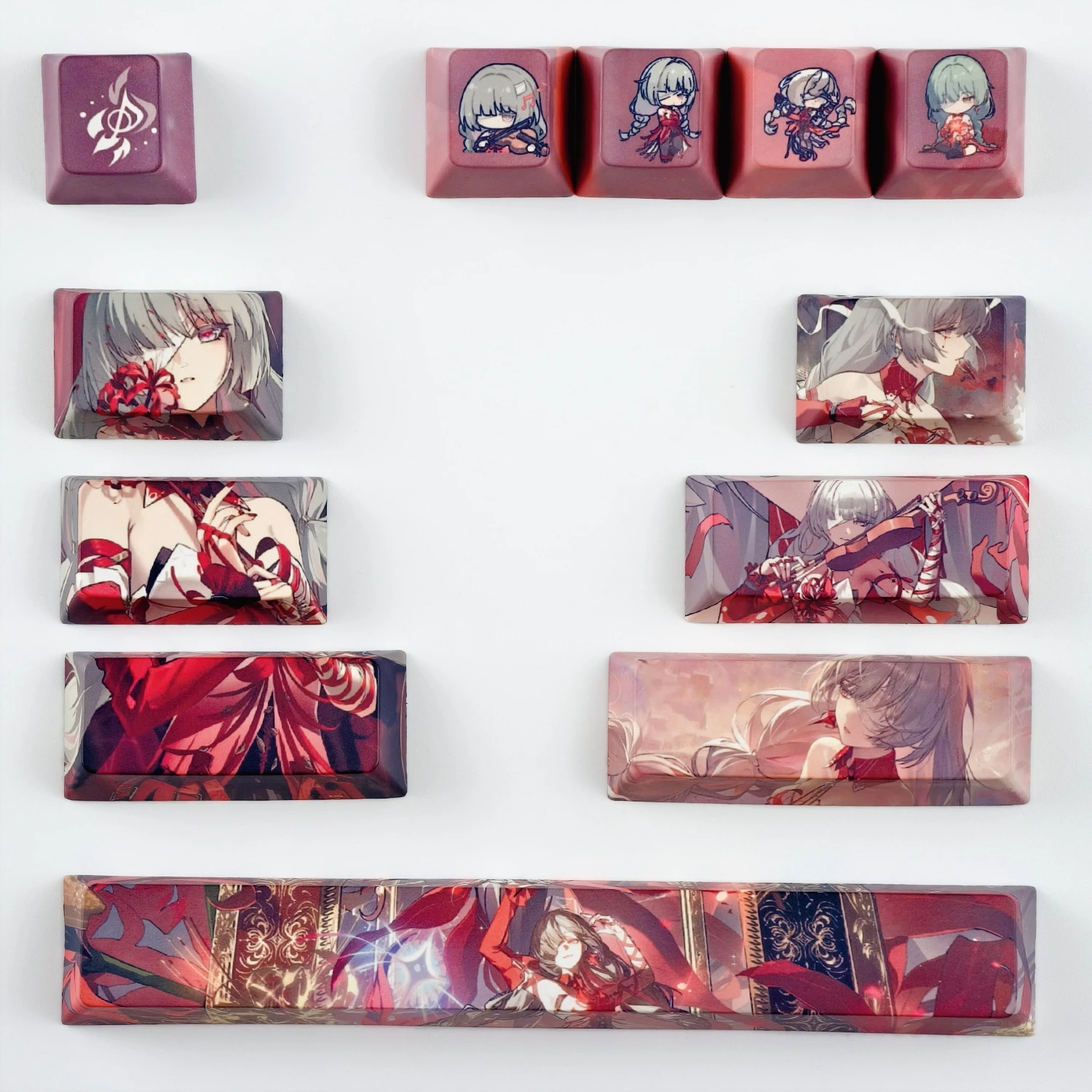 MAIMOOO Phrolova Keycap 12Keys Cherry Profile PBT Custom Wuthering Waves Anime Game Supplement Keycaps for Mechanical Keyboard
MAIMOOO Phrolova Keycap 12Keys Cherry Profile PBT Custom Wuthering Waves Anime Game Supplement Keycaps for Mechanical Keyboard