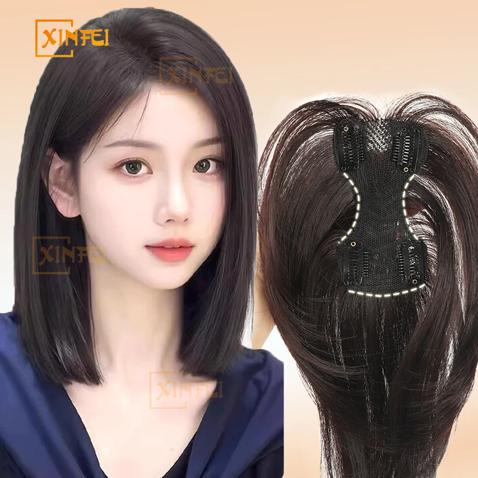 XINFEI Synthetic Topper Hairpiece False Bang Clip-In Bangs Extension Natural Fake Fringe Invisible Clourse Hairpiece for Women
XINFEI Synthetic Topper Hairpiece False Bang Clip-In Bangs Extension Natural Fake Fringe Invisible Clourse Hairpiece for Women