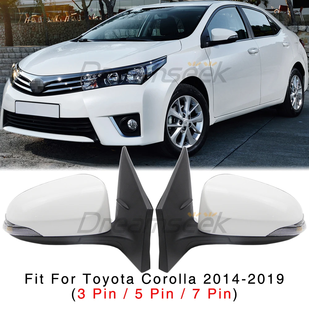 Door Side Mirror Left / Right for Toyota Corolla E170 2014-2019 Power Glass Adjust Heated w Turn Manual Fold Rearview Exterior
Door Side Mirror Left / Right for Toyota Corolla E170 2014-2019 Power Glass Adjust Heated w Turn Manual Fold Rearview Exterior