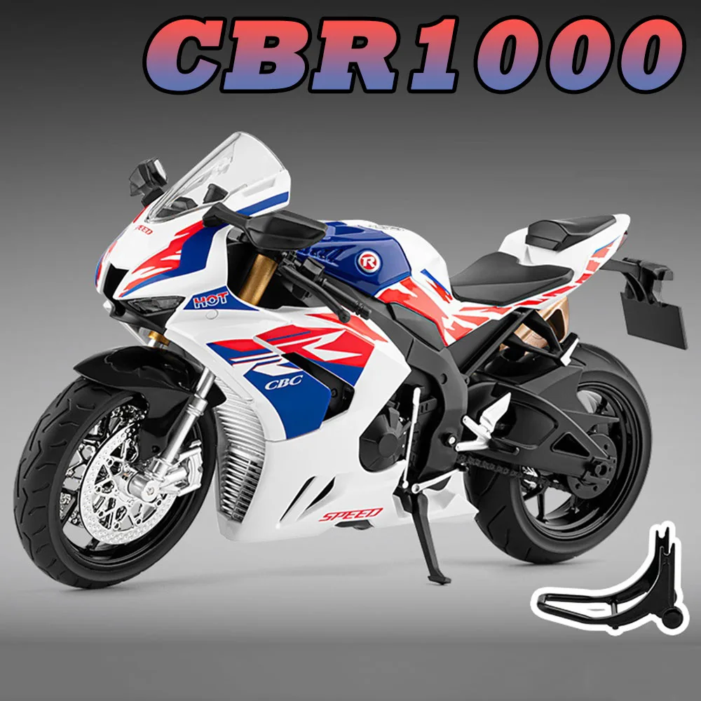 1:9 Honda CBR1000 RR1000 Модель мотоцикла Игрушечный сплав Литой автомобиль Легкая музыка Колесо автомобиля Амортизирующий мотоцикл Подарок для мальчиков
1:9 Honda CBR1000 RR1000 Модель мотоцикла Игрушечный сплав Литой автомобиль Легкая музыка Колесо автомобиля Амортизирующий мотоцикл Подарок для мальчиков