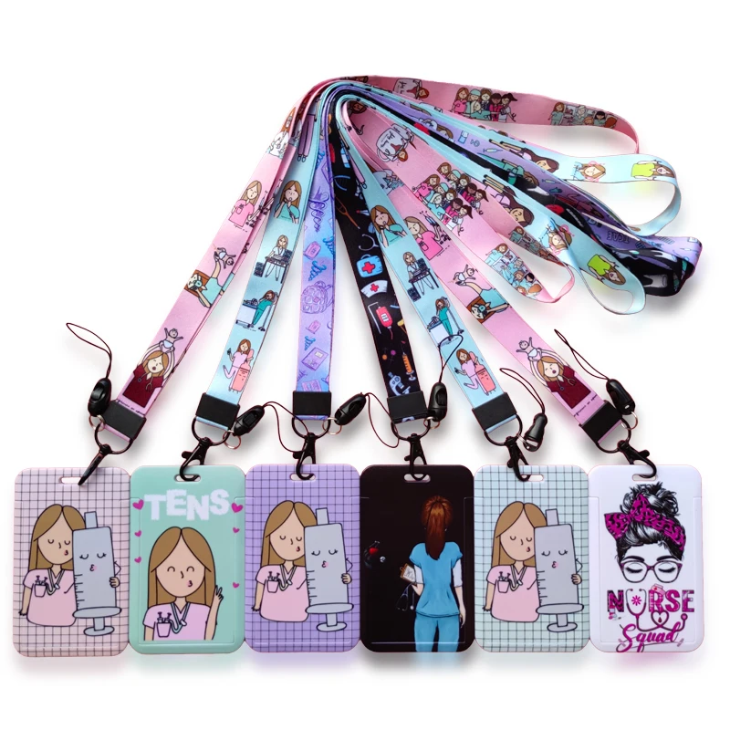 Doctor Nurse Women's Lanyards ID Card Holder Hospital Badge Holders Hang Rope Lanyard Amusing Card Case Girls Retractable Clip
Doctor Nurse Women's Lanyards ID Card Holder Hospital Badge Holders Hang Rope Lanyard Amusing Card Case Girls Retractable Clip