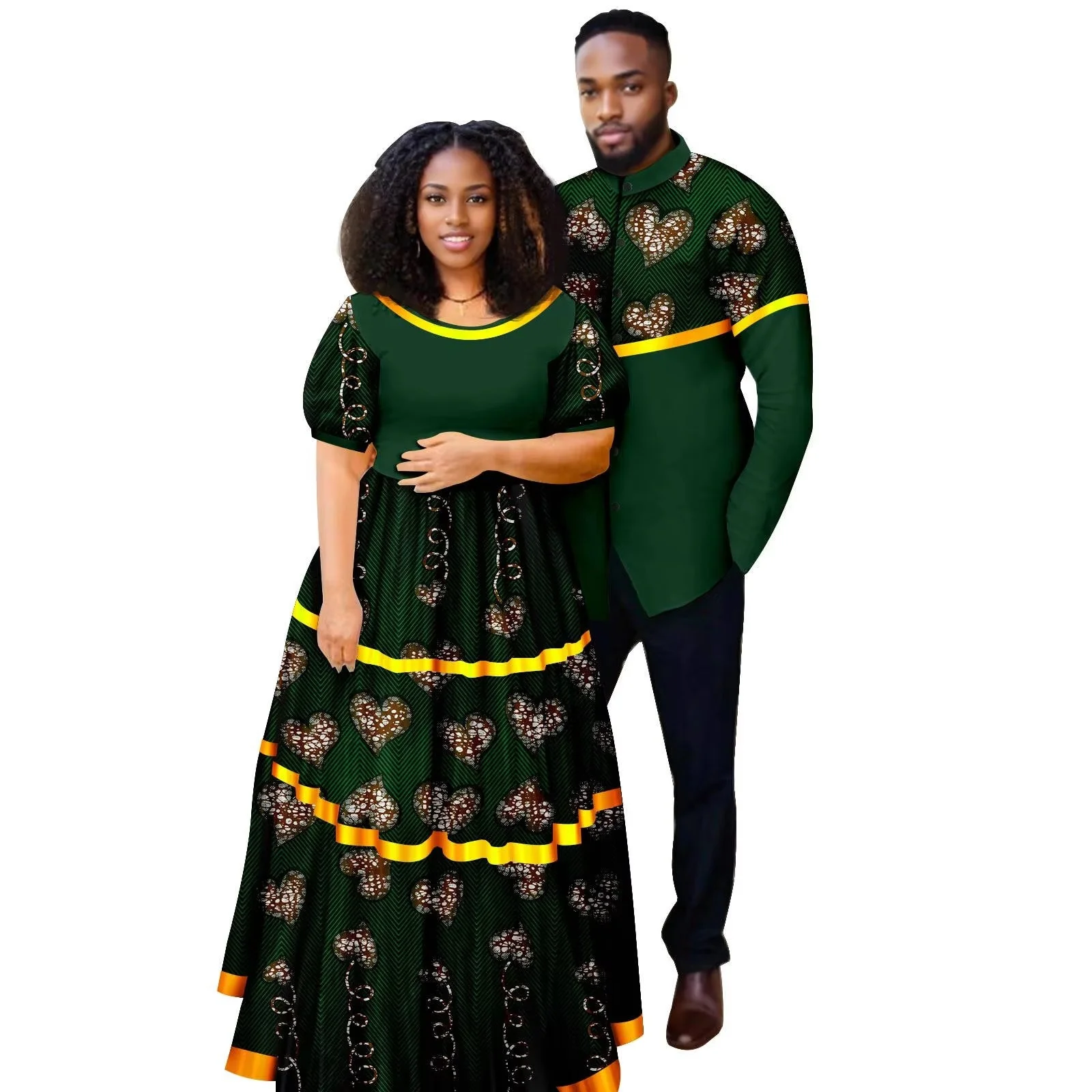 Sale African Traditional Wedding African Clothes for Couple African Clothing for Lovers Man's Woman's Long Party Maxi Dress
Sale African Traditional Wedding African Clothes for Couple African Clothing for Lovers Man's Woman's Long Party Maxi Dress