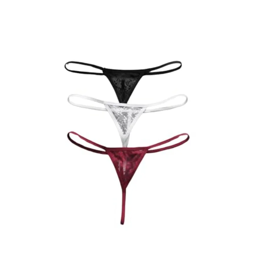 SOLY HUX Women's 3 Pcs Lace Thongs Panties Underwear Low Rise Panty Set
SOLY HUX Women's 3 Pcs Lace Thongs Panties Underwear Low Rise Panty Set
