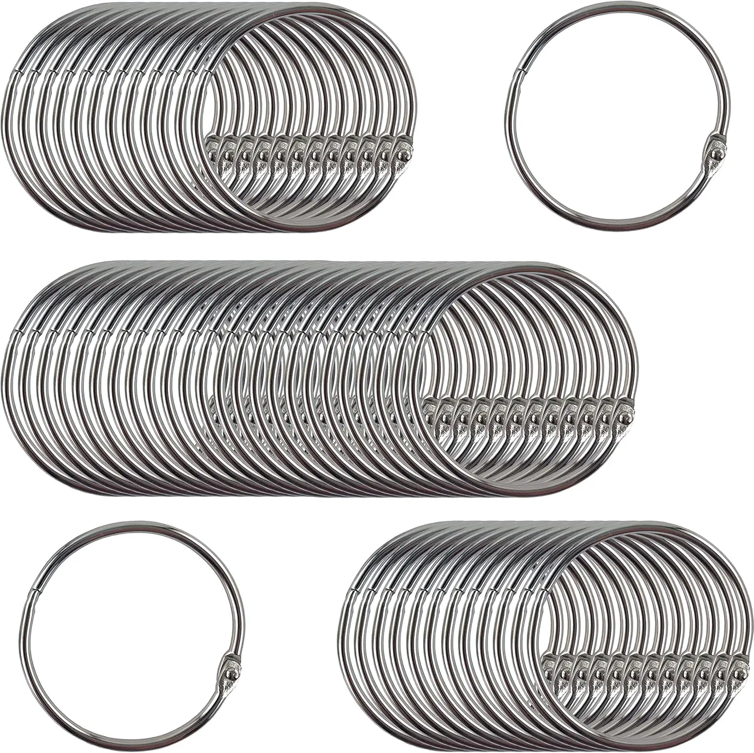 Large 2-Inch Book Rings, 50-Pack, Smooth Finish
Large 2-Inch Book Rings, 50-Pack, Smooth Finish