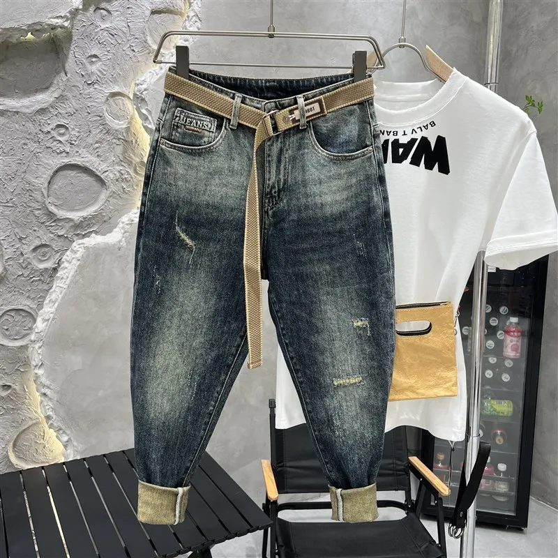 Американские ретро-джинсы Cone для мужчин, новинка 2024 года, трендовые, с имитацией дыр, зауженные, осенне-зимние
Американские ретро-джинсы Cone для мужчин, новинка 2024 года, трендовые, с имитацией дыр, зауженные, осенне-зимние