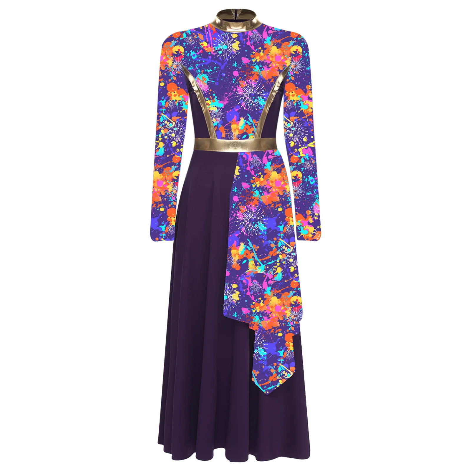 Lyrical Worship Women Robe Liturgical Praise Christian Dance Dress Long Sleeve Tunic Irregular Hem Choir Performance Costume
Lyrical Worship Women Robe Liturgical Praise Christian Dance Dress Long Sleeve Tunic Irregular Hem Choir Performance Costume