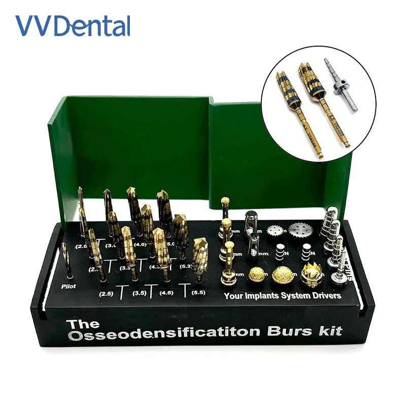 17/29pcs/Set Dental Implant Drills Osseodensification Burs Kit Sinus Lift Drills Kit for Surgical Dental Lab Tools
17/29pcs/Set Dental Implant Drills Osseodensification Burs Kit Sinus Lift Drills Kit for Surgical Dental Lab Tools