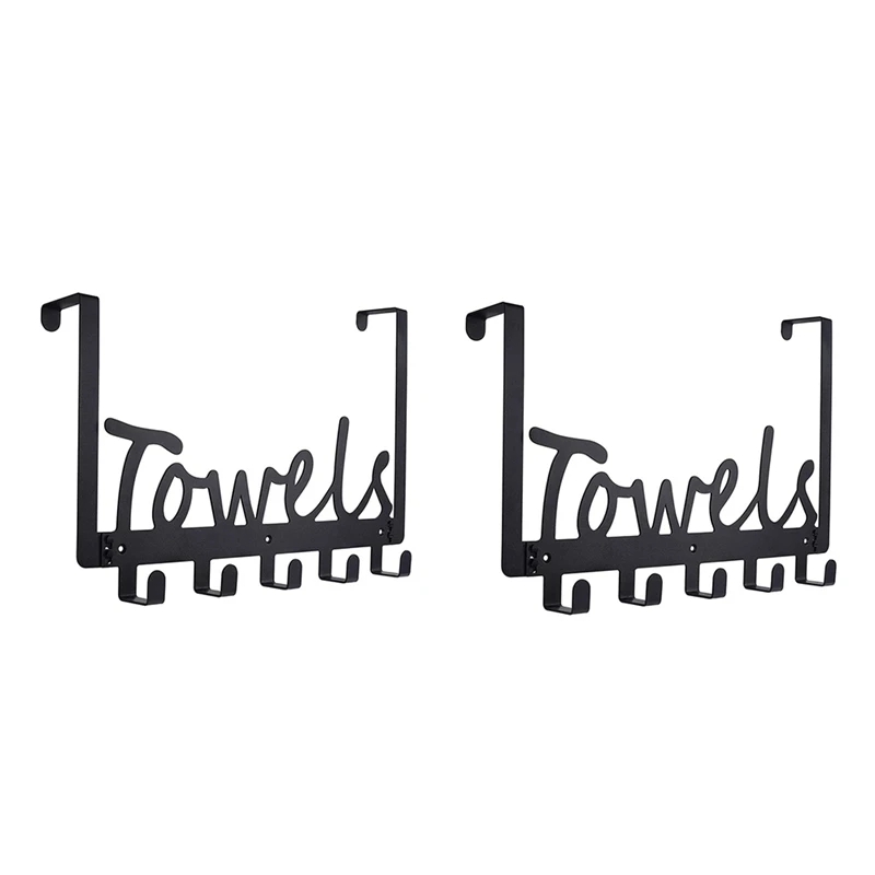 Towel Holder Over The Door Hooks For Bathroom For Hanging Heavy Duty, With 6 Hooks
Towel Holder Over The Door Hooks For Bathroom For Hanging Heavy Duty, With 6 Hooks