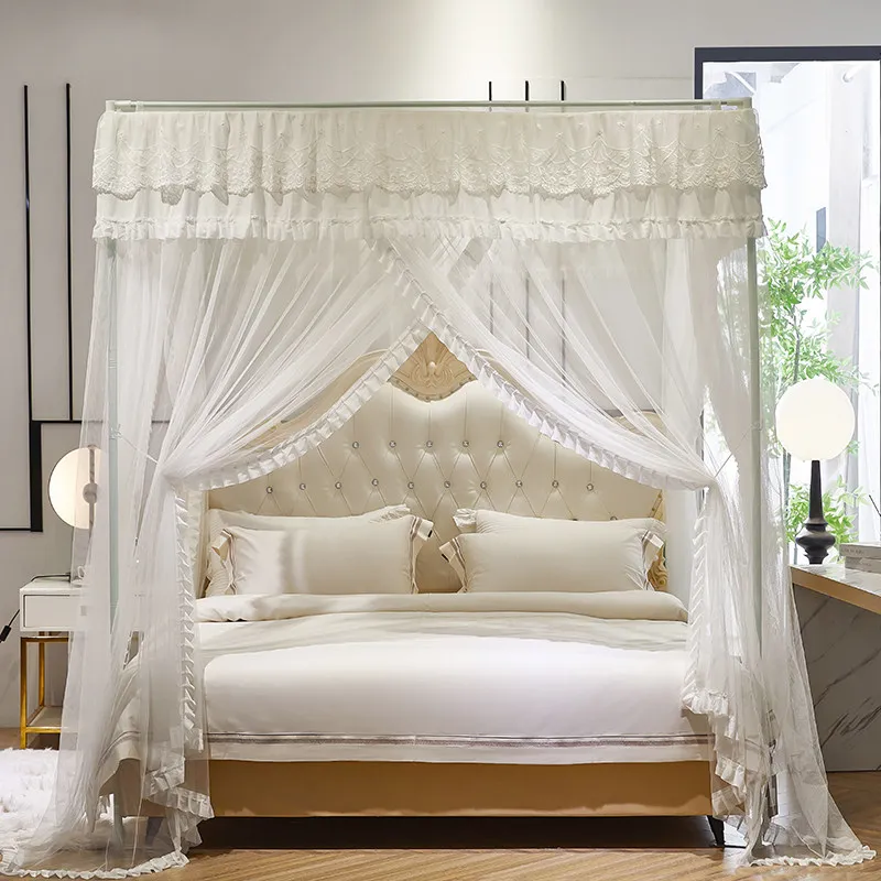 Luxury Princess Lace Bed Curtain 3 Side Openings Canopy Netting Mosquito Net Bedding Without Bracket
Luxury Princess Lace Bed Curtain 3 Side Openings Canopy Netting Mosquito Net Bedding Without Bracket