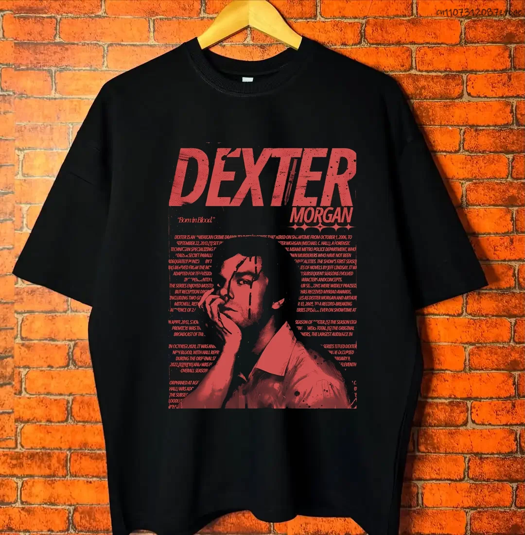 Men Women Classic TV Series Dexter Print Cotton T-shirt Casual Cotton Retro T-shirt Men's Fashion Oversized Street Wear Unisex
Men Women Classic TV Series Dexter Print Cotton T-shirt Casual Cotton Retro T-shirt Men's Fashion Oversized Street Wear Unisex