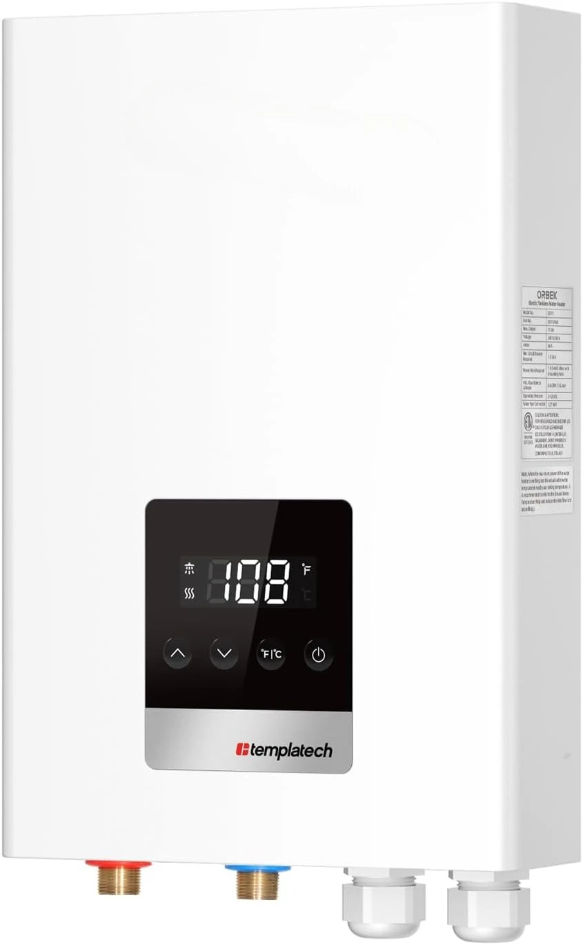 18kW Tankless Water Heater Electric, 240 Volt On Demand Instant Hot Water Heater, with LED Digital Display, ETL Certified
18kW Tankless Water Heater Electric, 240 Volt On Demand Instant Hot Water Heater, with LED Digital Display, ETL Certified