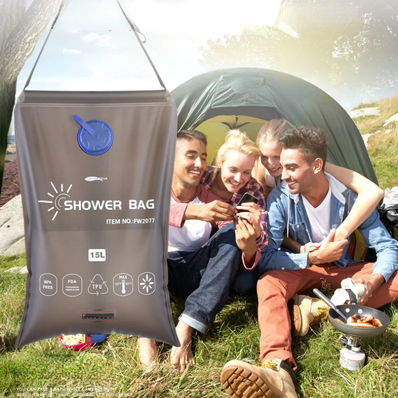 New 15L Large Capacity Water Storage Shower Bag Folding Solar Shower Bag Summer Bath Shower Storage Water Bag Portable Shower
New 15L Large Capacity Water Storage Shower Bag Folding Solar Shower Bag Summer Bath Shower Storage Water Bag Portable Shower