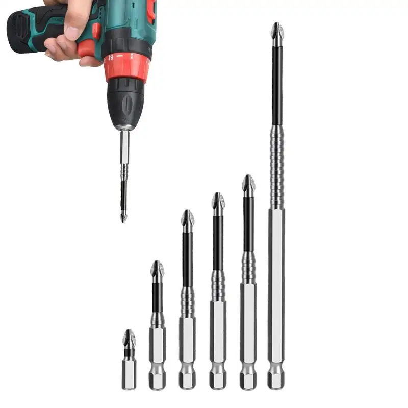 High Magnetic Screwdriver Drill Bit Set Anti-Slip Electric Bit Set Of 6 Shock-resistant Anti-Slip Multi-use Drills For
High Magnetic Screwdriver Drill Bit Set Anti-Slip Electric Bit Set Of 6 Shock-resistant Anti-Slip Multi-use Drills For