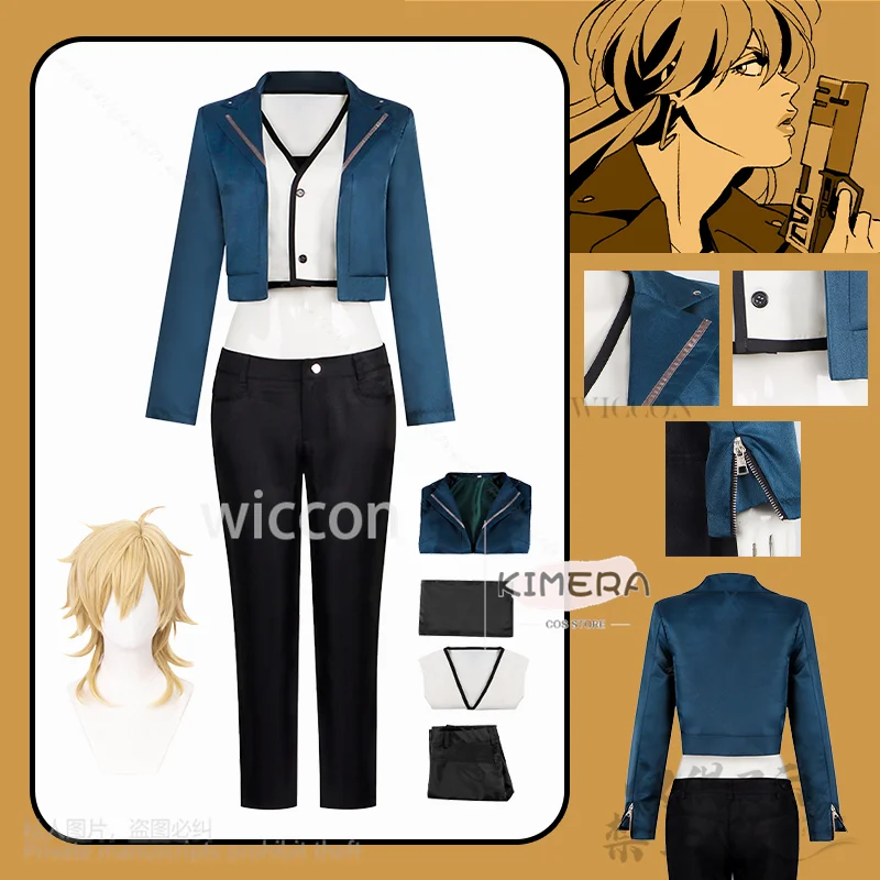 Lazarus New Anime Cosplay Kristin Costume Short Style Blue Jacket Pants Wig For Girls Woman Halloween Christmas Party Customize
Lazarus New Anime Cosplay Kristin Costume Short Style Blue Jacket Pants Wig For Girls Woman Halloween Christmas Party Customize