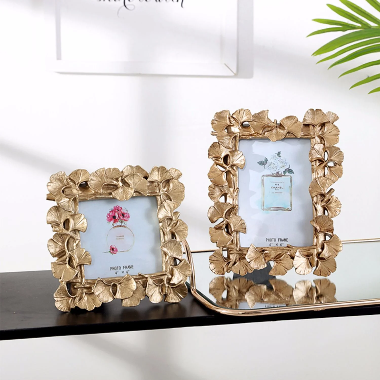 Photo Frame Polyresin Ginkgo Leaves Picture Frame for Bedroom Decoration Tabletop Ornament
Photo Frame Polyresin Ginkgo Leaves Picture Frame for Bedroom Decoration Tabletop Ornament