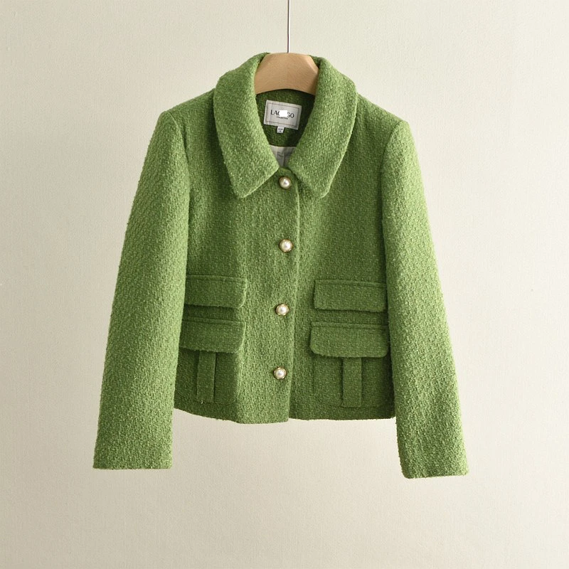 Green Quilted Short Coat Women's Casual Style Slim Fit Vintage High Quality Top for Spring Autumn Small Size People
Green Quilted Short Coat Women's Casual Style Slim Fit Vintage High Quality Top for Spring Autumn Small Size People