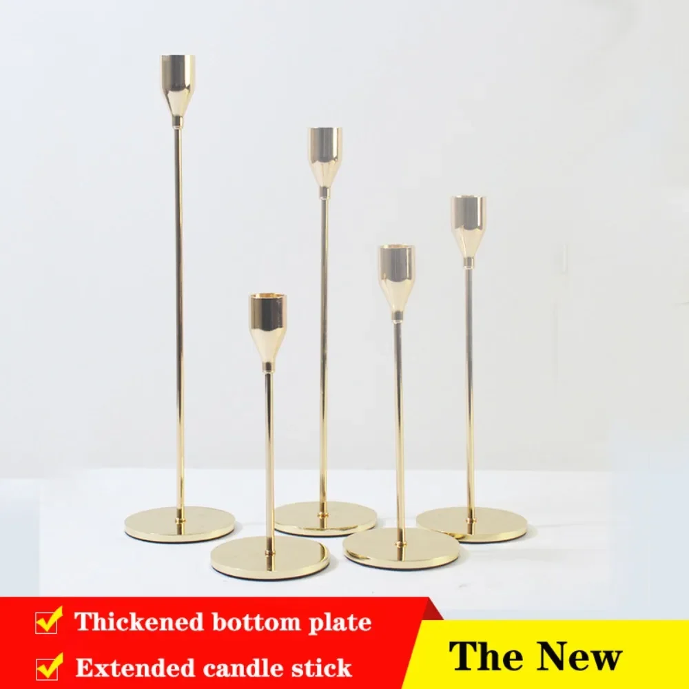 European-style Candlestick Electroplated Metal Decorative Candlestick Wedding Gift Single-head Candlestick Crafts Ornaments
European-style Candlestick Electroplated Metal Decorative Candlestick Wedding Gift Single-head Candlestick Crafts Ornaments