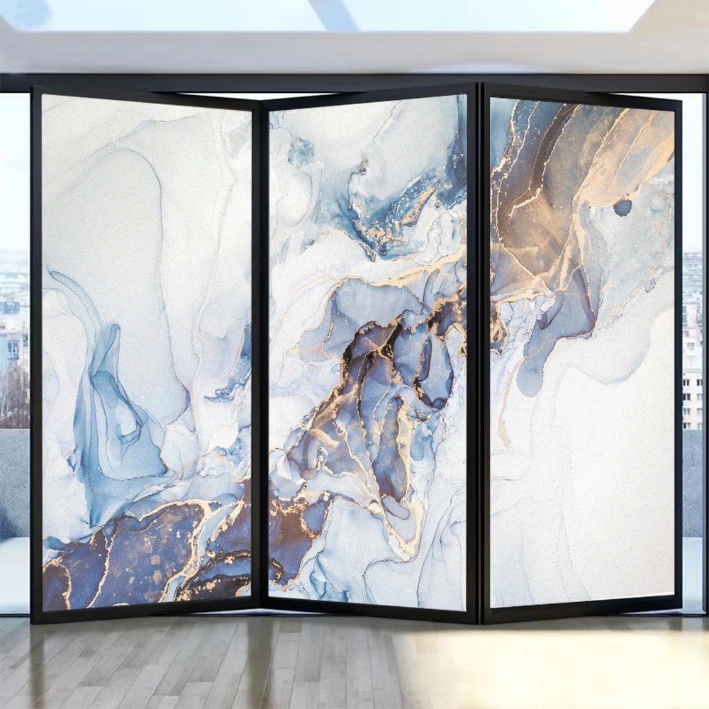 Privacy Windows Film Marbling Pattern Frosted Glass Door Decorative Film Sun Blocking Glue-Free Static Glass Window Film
Privacy Windows Film Marbling Pattern Frosted Glass Door Decorative Film Sun Blocking Glue-Free Static Glass Window Film