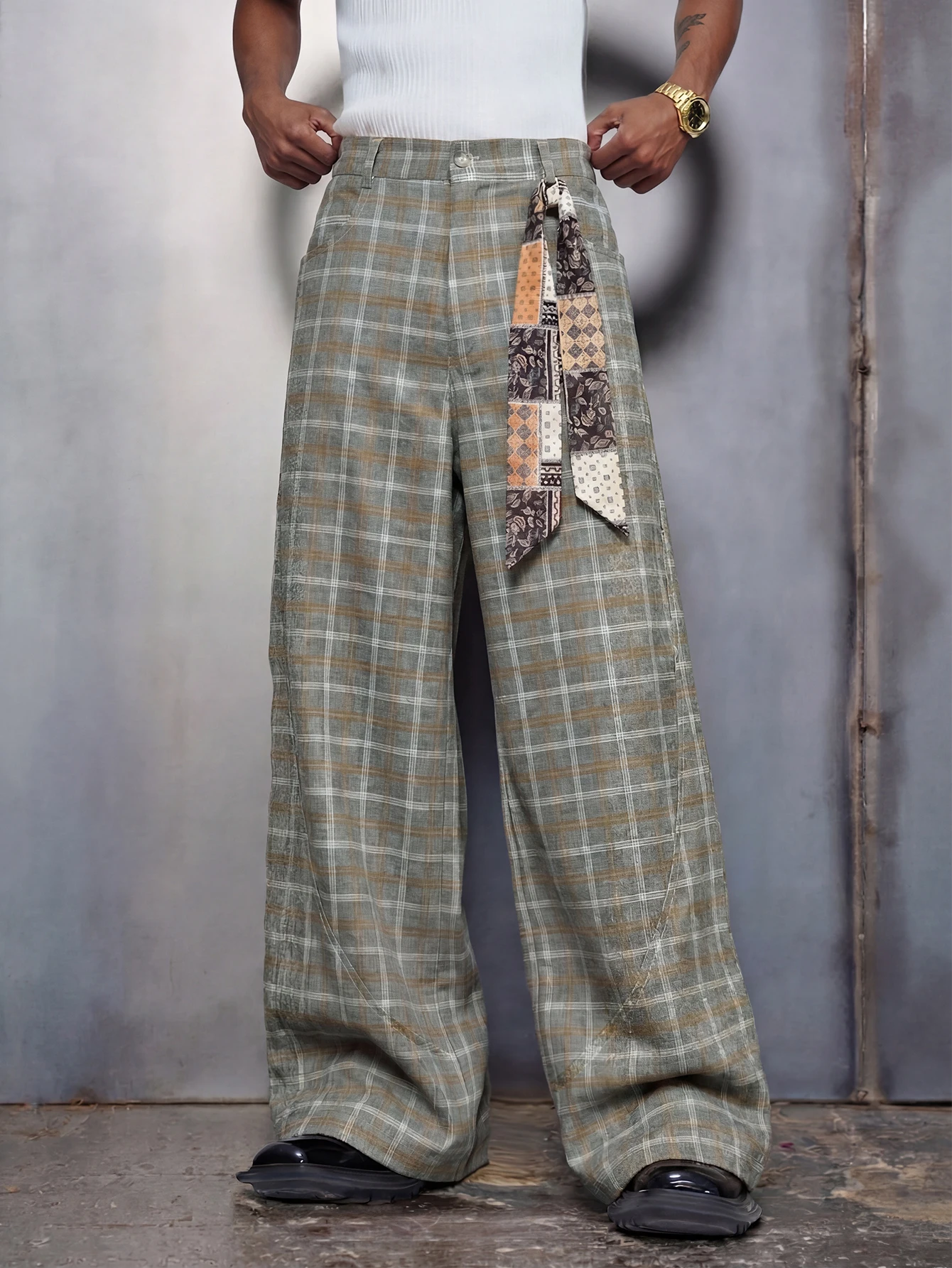 Men's Street-Style Popular INS Matching,Men's Plaid Pocket Wide Leg Loose Casual Pants,Formal Pants,Streetwear,Boy Friend Gifts
Men's Street-Style Popular INS Matching,Men's Plaid Pocket Wide Leg Loose Casual Pants,Formal Pants,Streetwear,Boy Friend Gifts