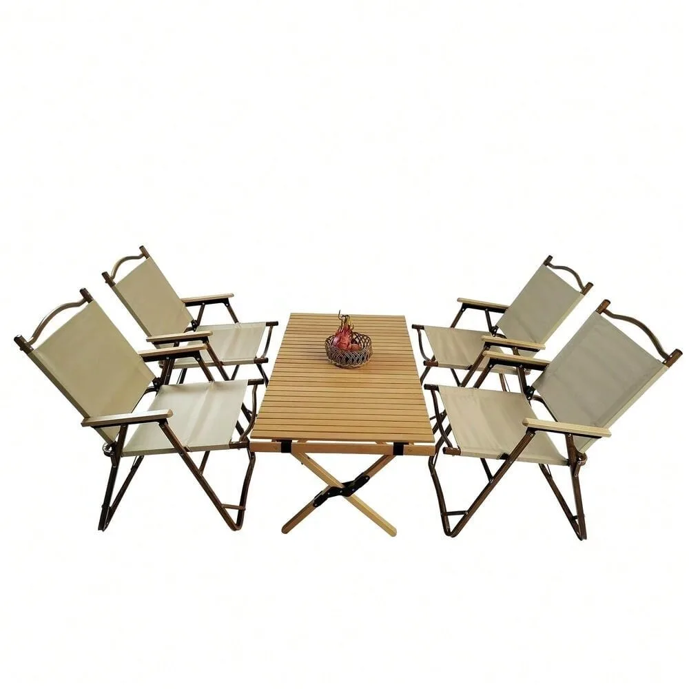 Foldable Portable 1 Dining Table&4 Folding Chairs Set Indoor&outdoor Universal
Foldable Portable 1 Dining Table&4 Folding Chairs Set Indoor&outdoor Universal