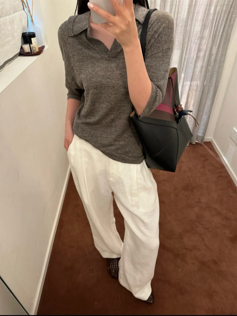 Women's T-Shirts and Polo 100 Linen Sweater Slimming Simple Versatile Top
Women's T-Shirts and Polo 100 Linen Sweater Slimming Simple Versatile Top