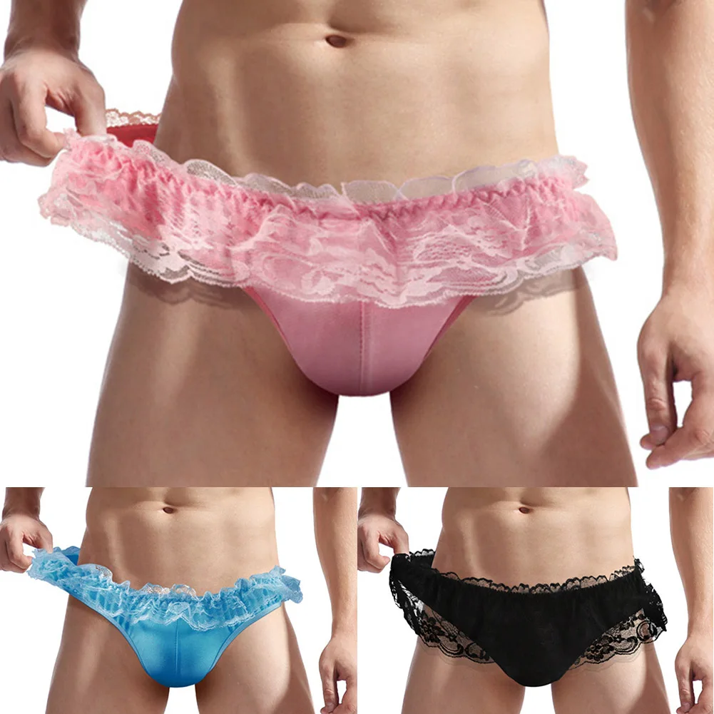 Men Erotic Panties Sheer Lace Border Briefs Sissy Underwear Sexy Bulge Pouch Underpants Lingerie Thong Size
Men Erotic Panties Sheer Lace Border Briefs Sissy Underwear Sexy Bulge Pouch Underpants Lingerie Thong Size