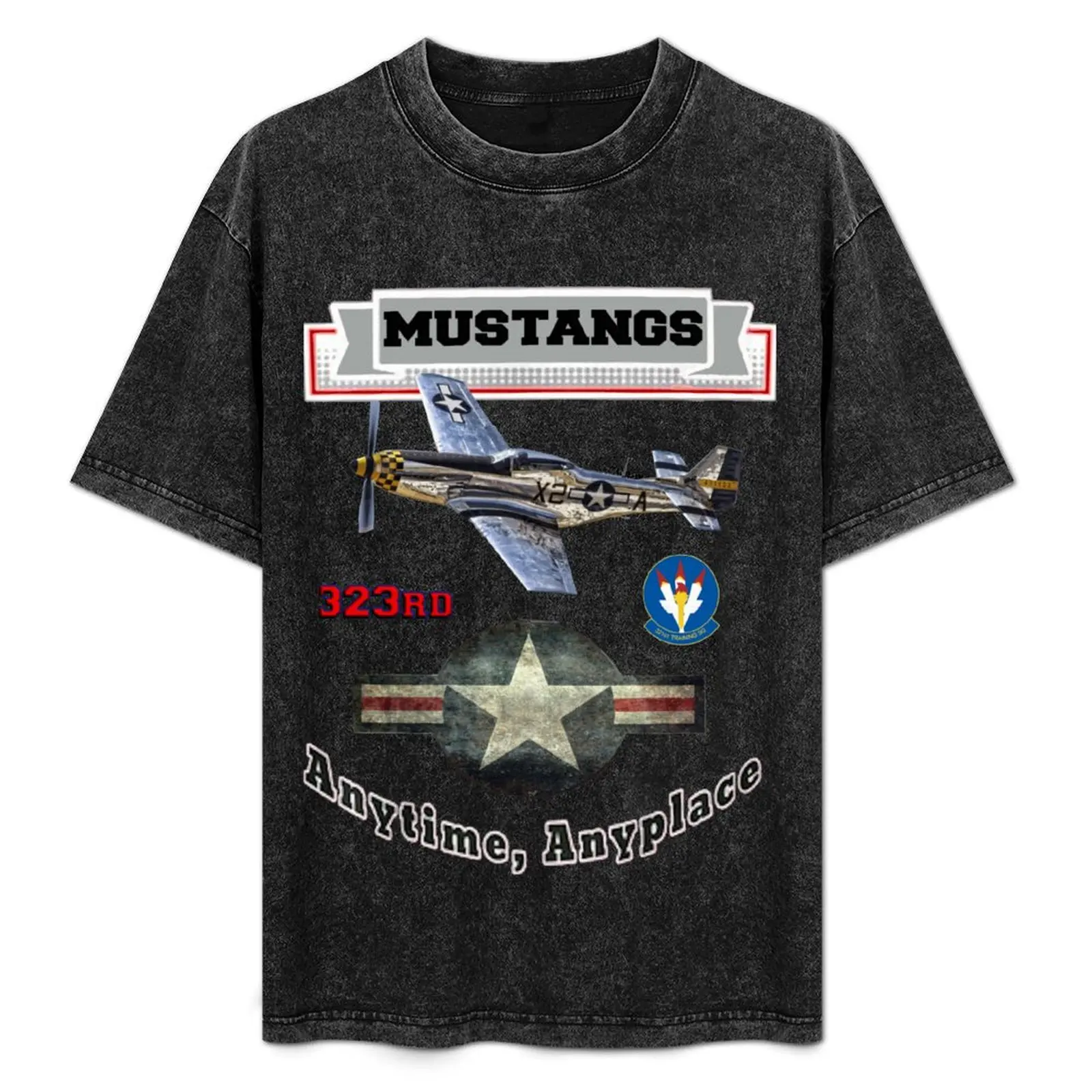 Футболка 323rd TRS USAF Mustangs, базовая модель с круглым вырезом и короткими рукавами
Футболка 323rd TRS USAF Mustangs, базовая модель с круглым вырезом и короткими рукавами
