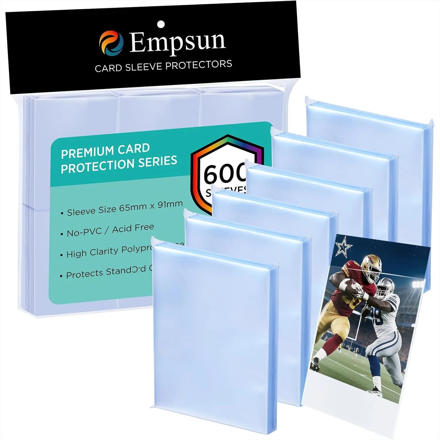 600 Count Clear Penny Soft Card Sleeves Standard Size 2.56x3.58 Inch Protectors For Trading Sports TCG Game Cards
600 Count Clear Penny Soft Card Sleeves Standard Size 2.56x3.58 Inch Protectors For Trading Sports TCG Game Cards