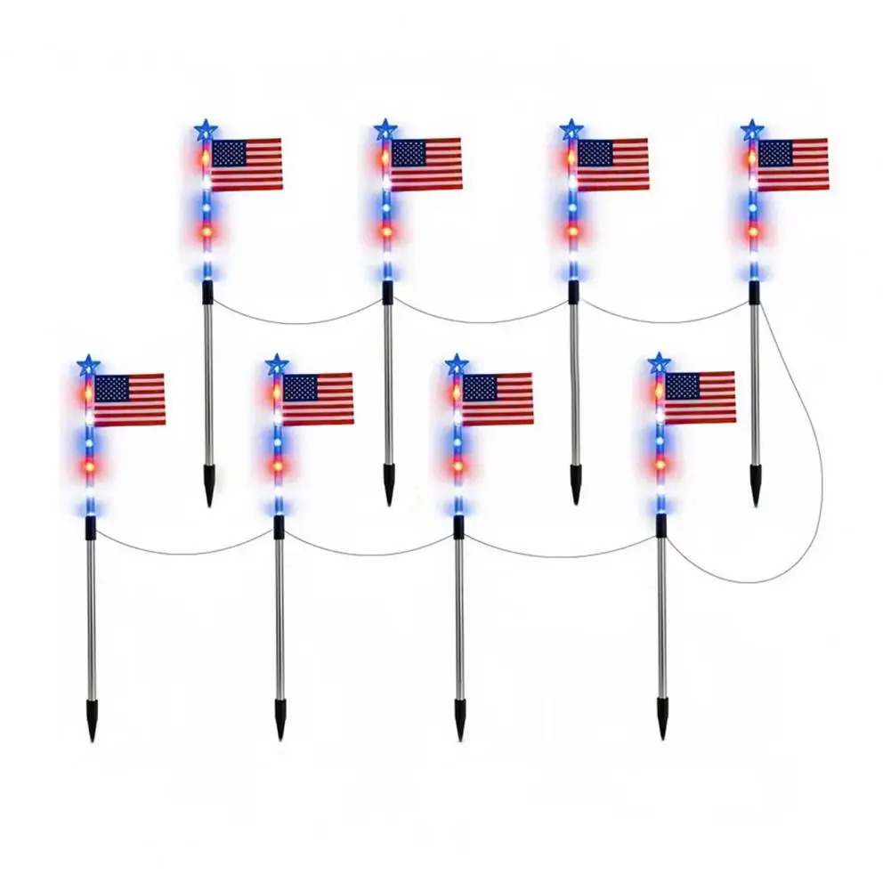 Solar Powered Garden Lamps 8pcs Solar Stake Lights with 8 Modes Waterproof Led Pathway Garden Decorations White Blue Patriotic
Solar Powered Garden Lamps 8pcs Solar Stake Lights with 8 Modes Waterproof Led Pathway Garden Decorations White Blue Patriotic