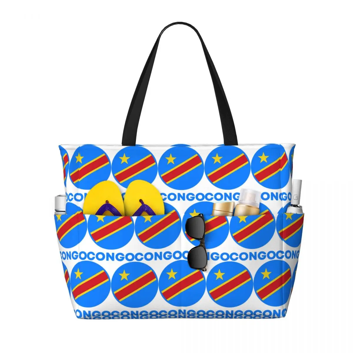 Flag Of Congo Kinshasa Flag Of Zaire Beach Tote Bag Sport Gym Yoga Duffle Large Tote Bag Women Travel Bag Fitness bag
Flag Of Congo Kinshasa Flag Of Zaire Beach Tote Bag Sport Gym Yoga Duffle Large Tote Bag Women Travel Bag Fitness bag