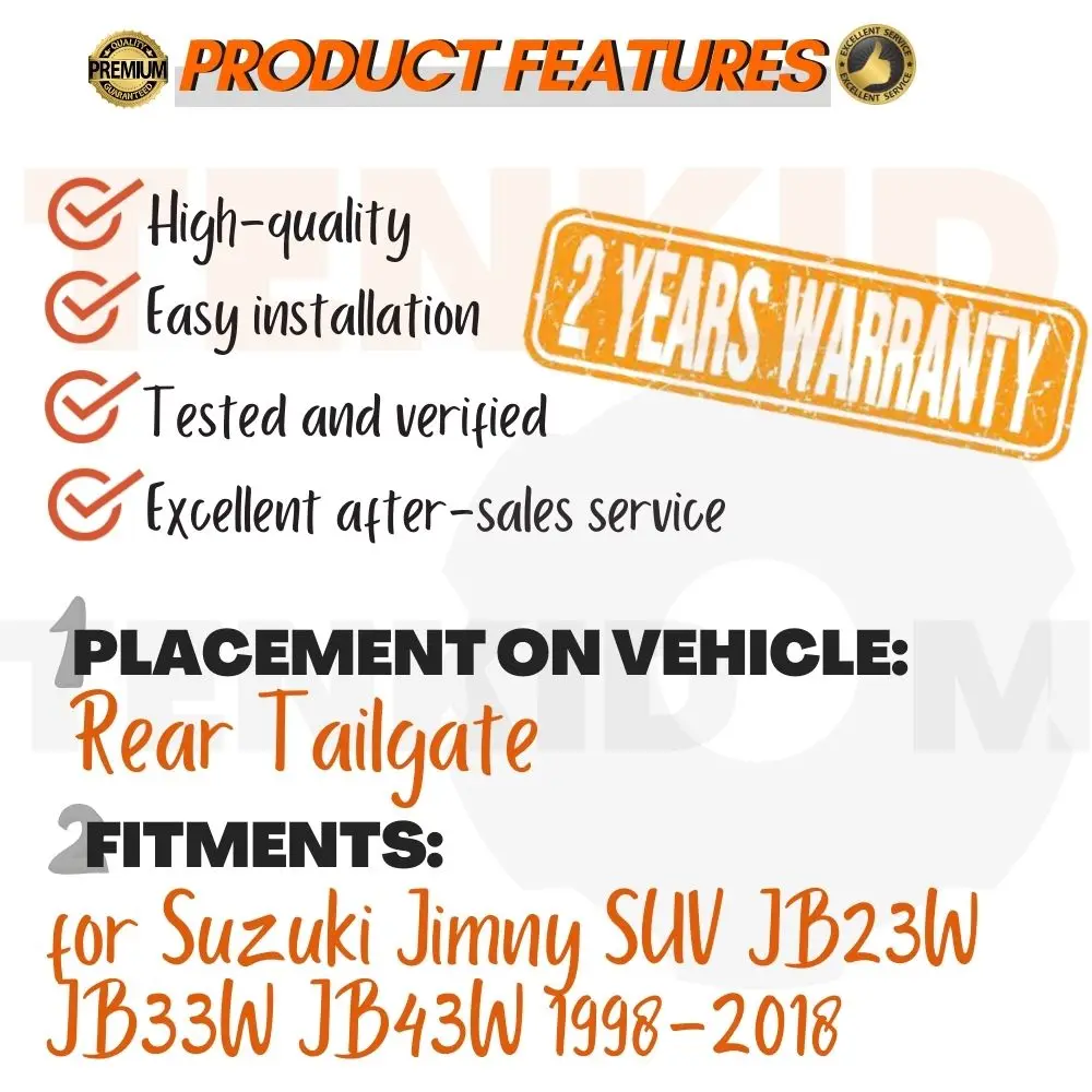 1PCS Lift Supports for Suzuki Jimny SUV JB23W JB33W JB43W 1998-2018 Tailgate Dampers Shocks Springs Arm Props Shocks
1PCS Lift Supports for Suzuki Jimny SUV JB23W JB33W JB43W 1998-2018 Tailgate Dampers Shocks Springs Arm Props Shocks
