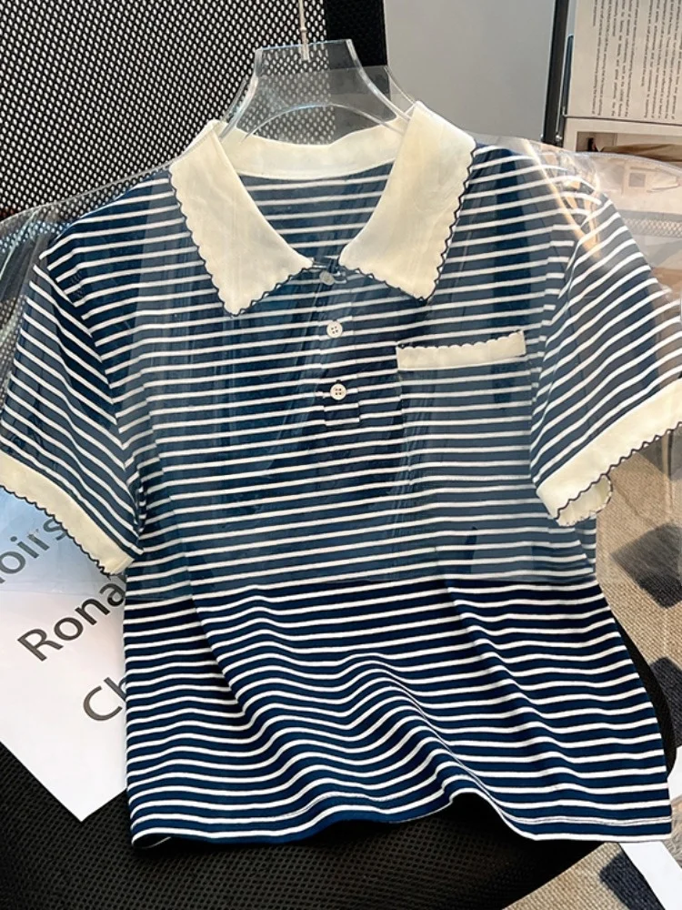 Новинка 2025, летний цветной топ Blo Stripe ort Sve, женский свободный облегающий топ-капри из смеси хлопка в Корейском стиле
Новинка 2025, летний цветной топ Blo Stripe ort Sve, женский свободный облегающий топ-капри из смеси хлопка в Корейском стиле