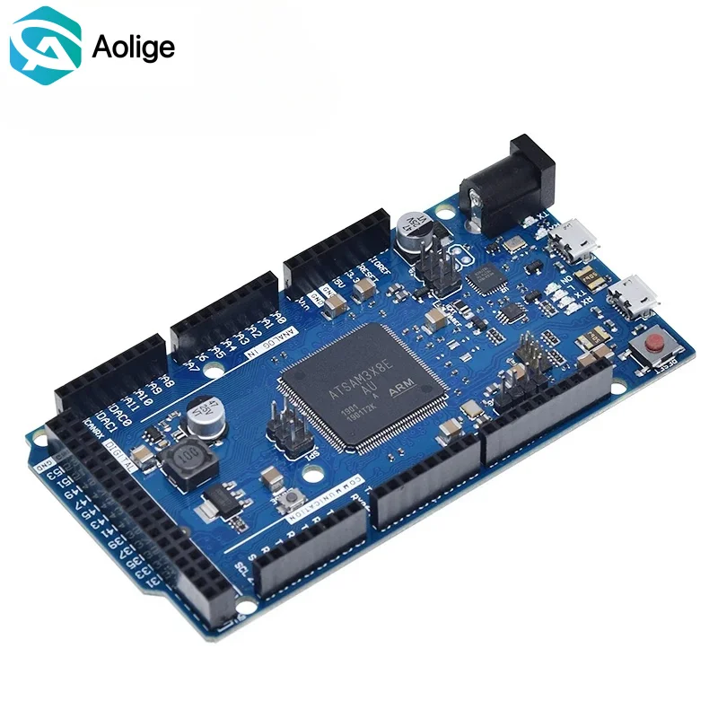 Плата разработки DUE R3 SAM3X8E 32-битная ARM Cortex-M3/ Mega2560 R3 Duemilanove для платы Due Arduino с кабелем
Плата разработки DUE R3 SAM3X8E 32-битная ARM Cortex-M3/ Mega2560 R3 Duemilanove для платы Due Arduino с кабелем