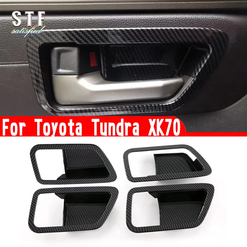 Carbon Fiber Style Interior Door Handle Cover Trim For Toyota Tundra XK70 2022 2023 Car Accessories Stickers
Carbon Fiber Style Interior Door Handle Cover Trim For Toyota Tundra XK70 2022 2023 Car Accessories Stickers